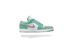 AIR JORDAN 1 LOW NEW EMERALD - BLANC, VERT