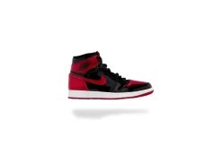 AIR JORDAN 1 RETRO HIGH OG GS PATENT BRED - BLANC, NOIR, ROUGE