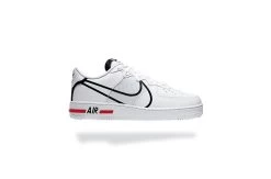 NIKE AIR FORCE 1 REACT DMS X WHITE - BLANC, NOIR, ROUGE